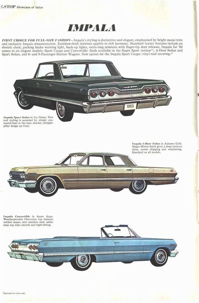 1963 Chevrolet Brochure Page 2